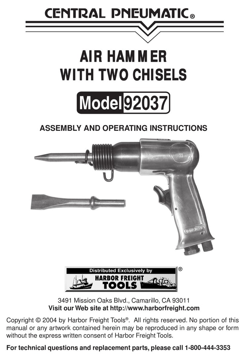 Central Pneumatic Air Compressor 92037 User manual