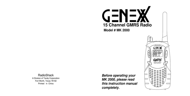 Radio Shack Genex MK 2000 User manual