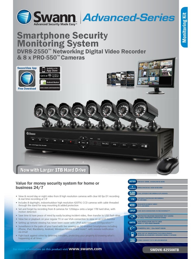 Swann Advanced SWDVK-825508TB User manual Swann Advanced SWDVK-825508TB User manual