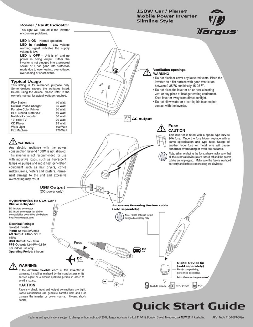Targus APV14AU quick start guide