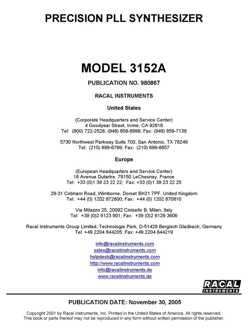 Racal Instruments 3152A manual&nbsp;