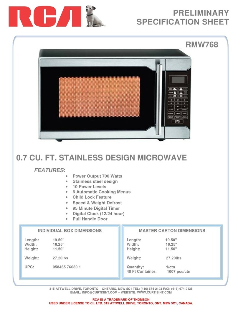 RCA RCA RMW768 User manual
