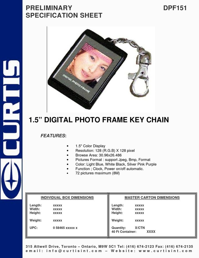 Curtis DPF151 User manual Curtis DPF151 User manual