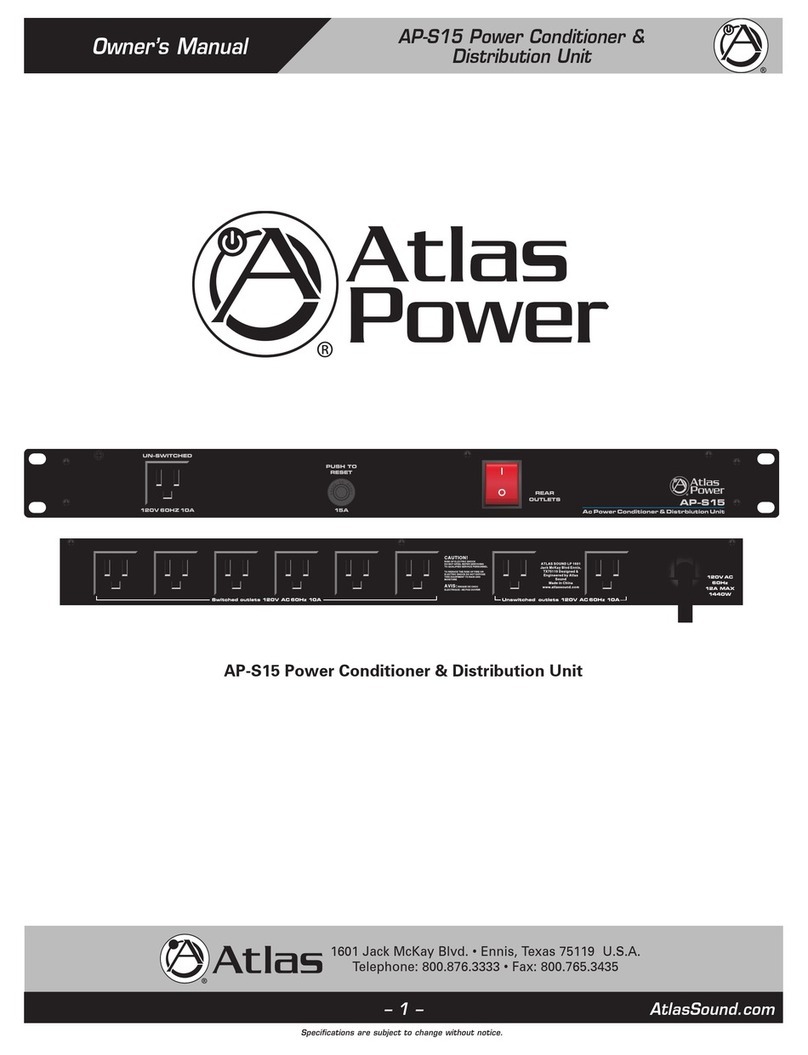 Atlas AP-S15 owner's manual