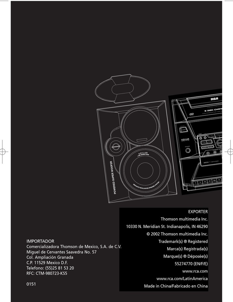 RCA RS2604 User manual