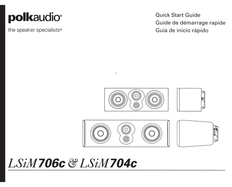 Polk Audio LSiM706c quick start guide