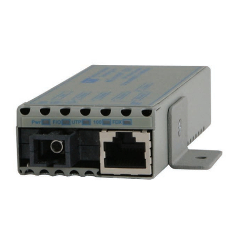 Omnitron Systems Technology miConverter 10/100 Specifications