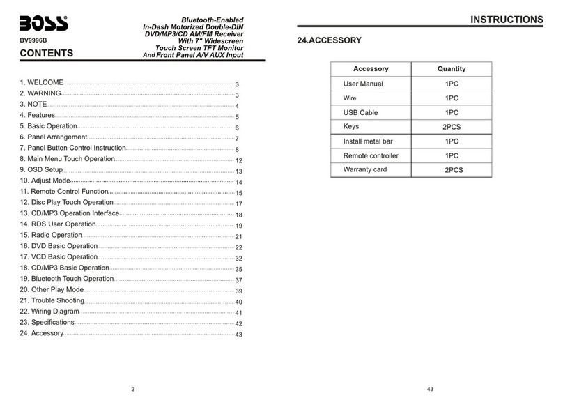 Boss Audio Systems BV9996B instructions