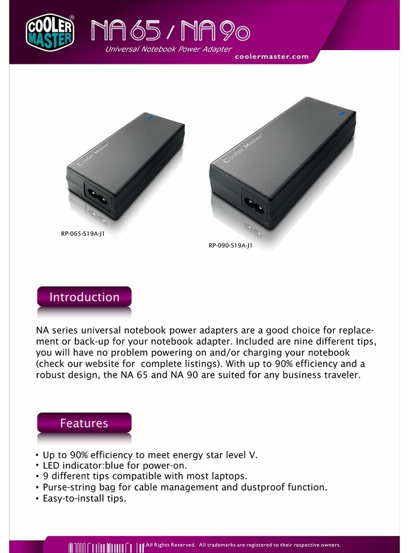 Cooler Master NA65 User manual