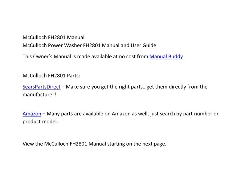 McCulloch FH2801 user manual