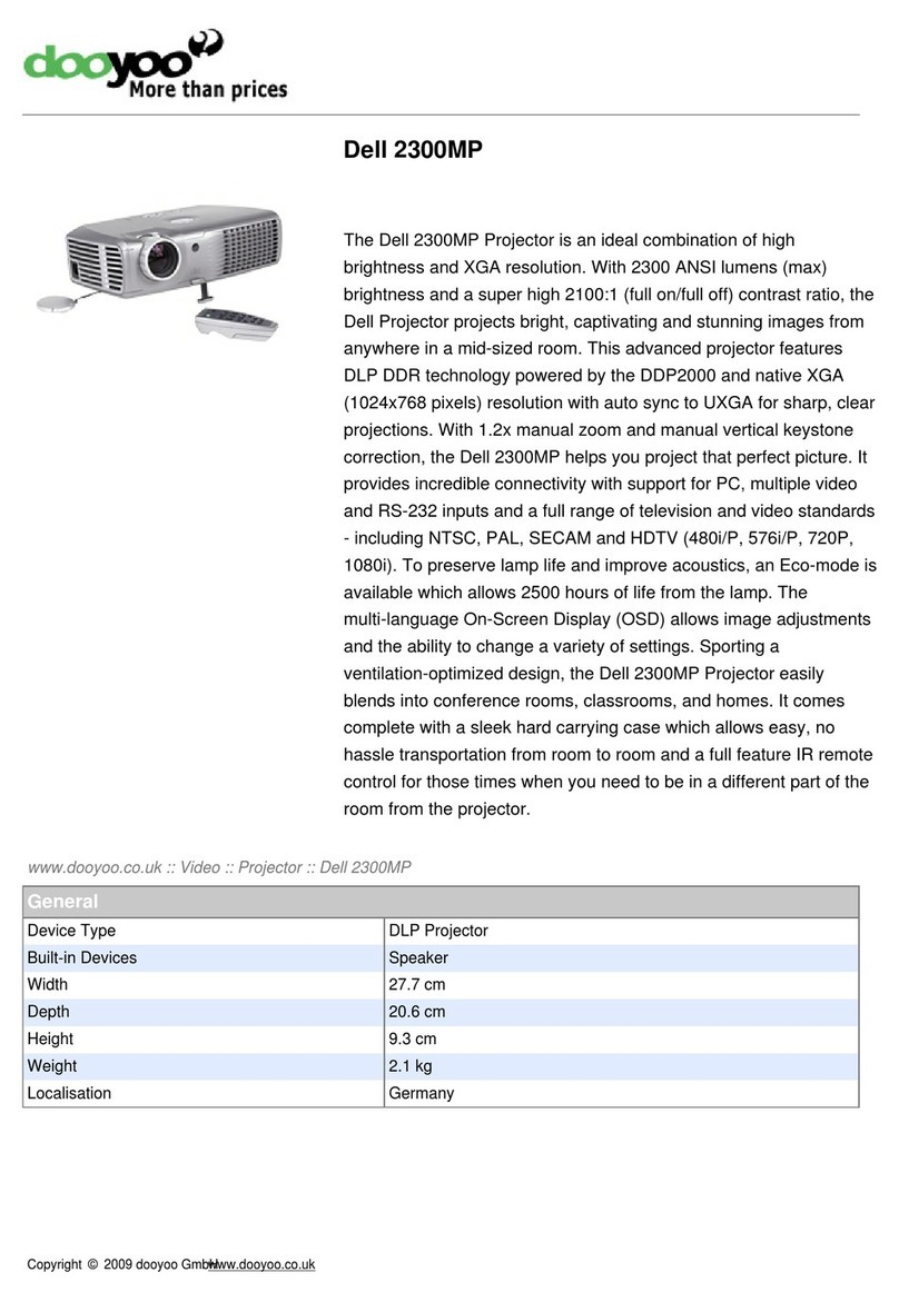 Dell 2300MP User manual
