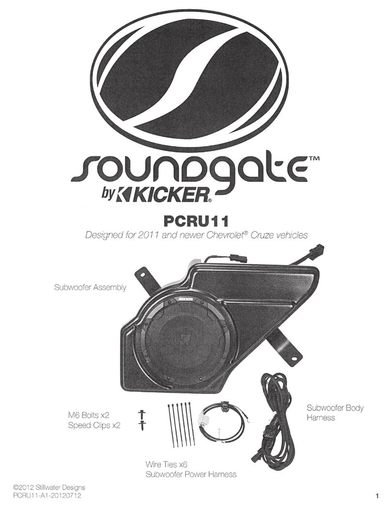 Kicker SoundGate PCRU11 user manual