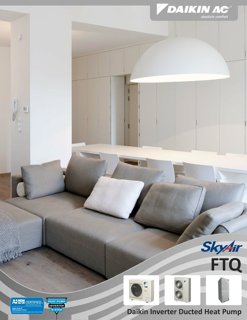 Daikin FTQ18PBVJU User manual