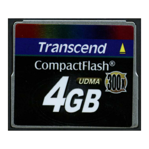 Transcend CompactFlash quick start guide