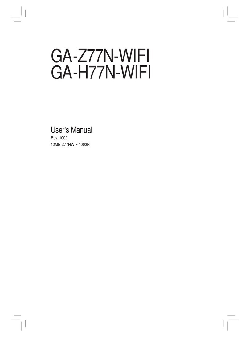 Gigabyte GA-Z77N-WIFI user manual