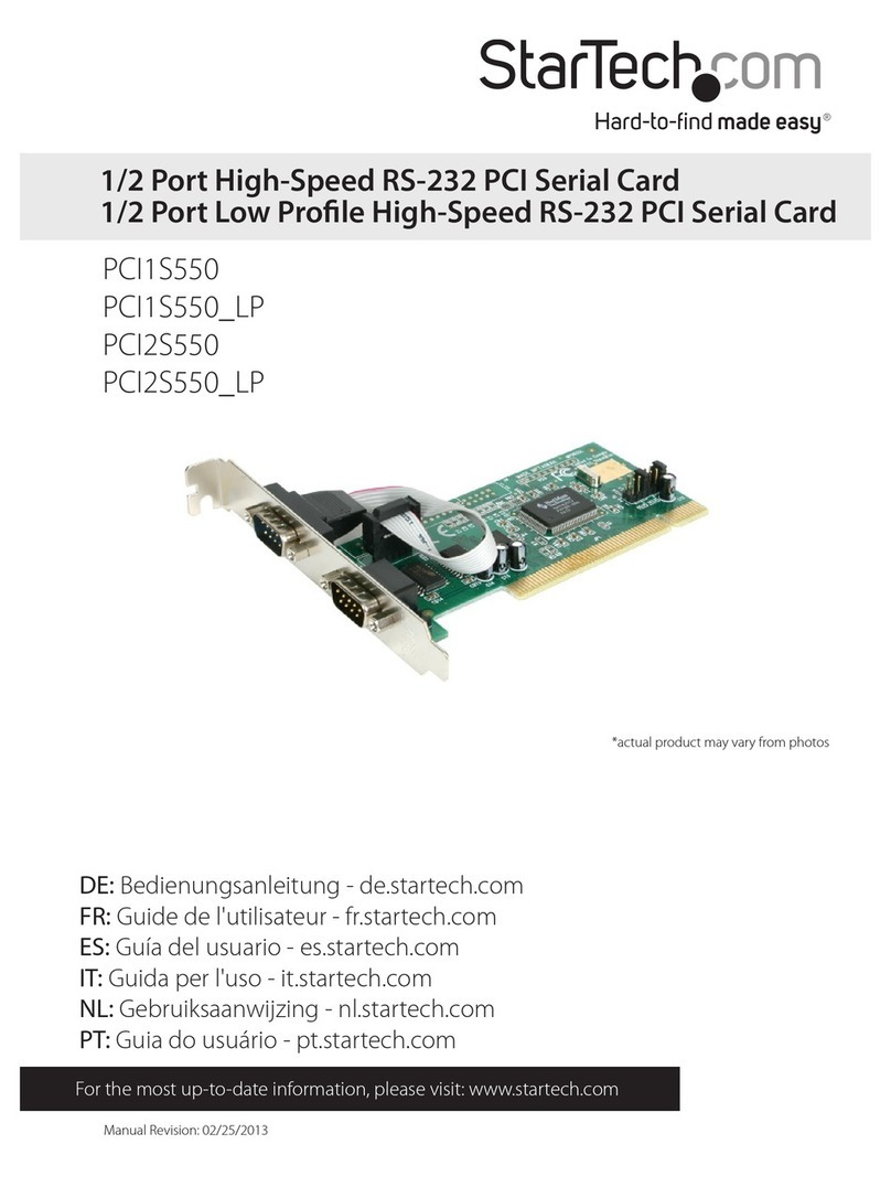 StarTech.com PCI1S550 User manual
