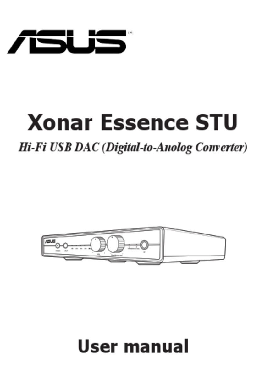 Asus Xonar Essence STU user manual