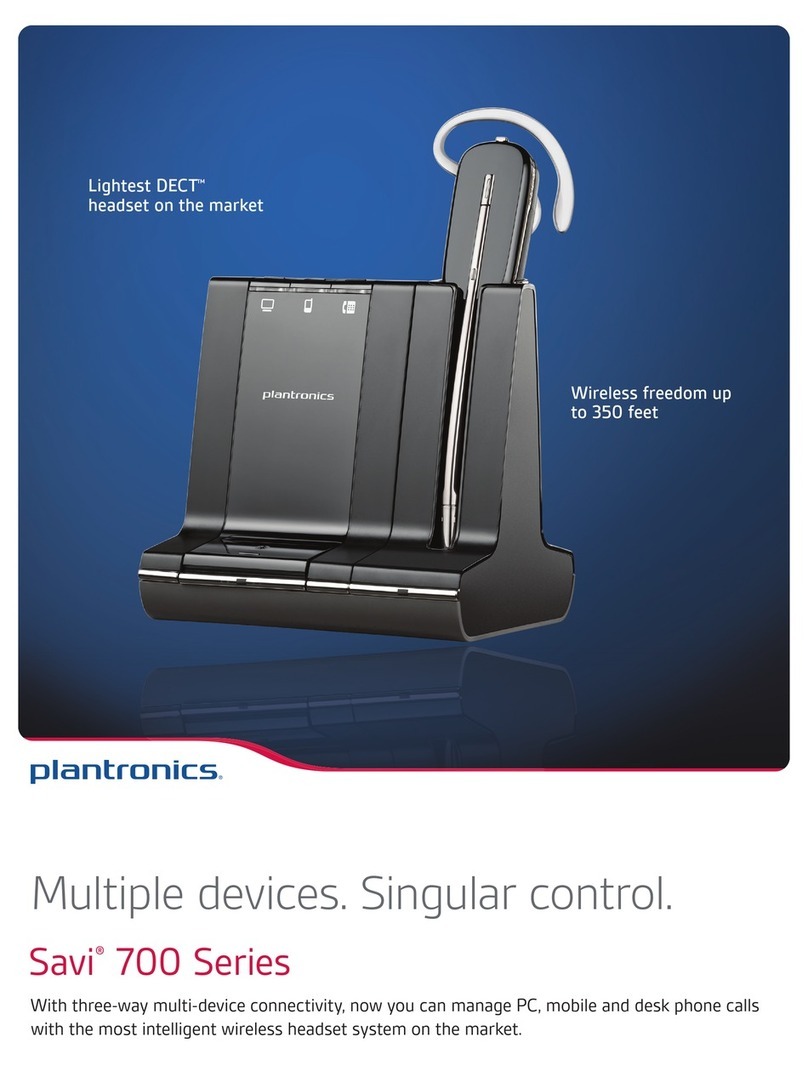 Plantronics Savi 700 Series User manual