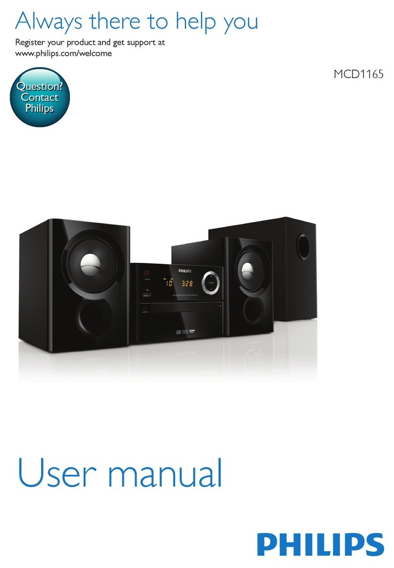Philips MCD1165 User manual Philips MCD1165 User manual