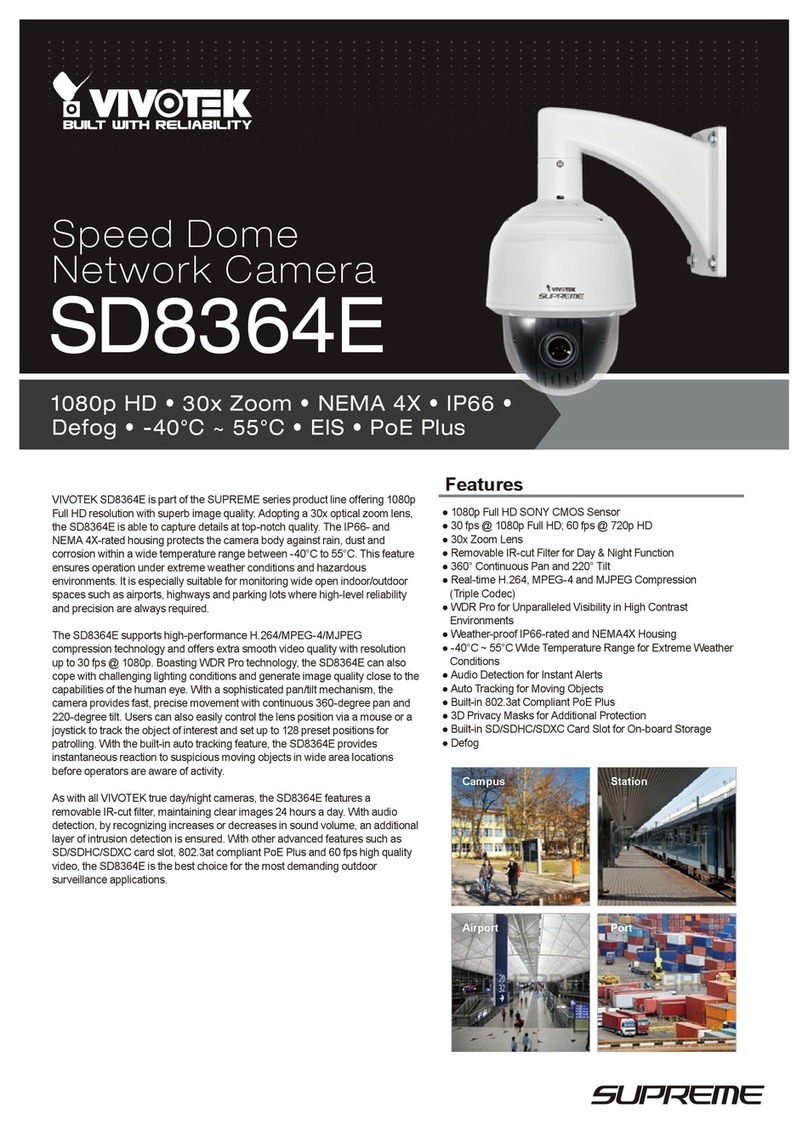 Vivotek SD8364E/ -M Technical specifications