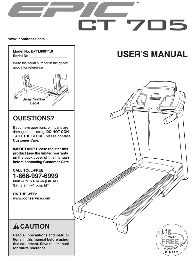 Epic CT 705 User manual