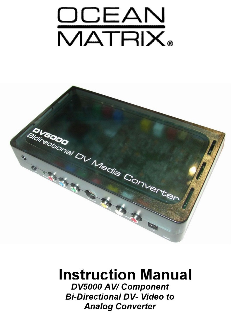 Ocean Matrix DV5000 instruction manual