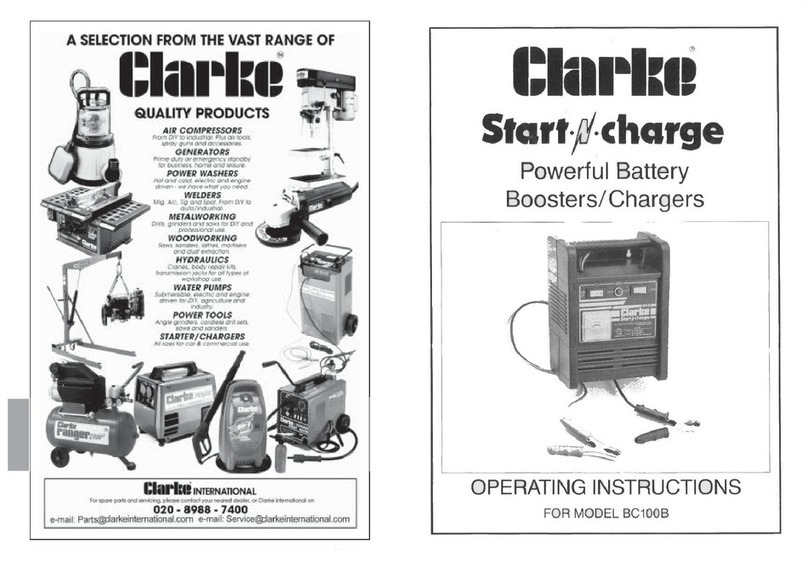 Clarke Start n charge BC100B operating instructions