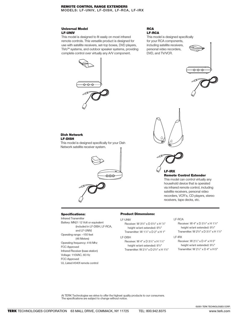 TERK Technologies LF-IRX Specifications