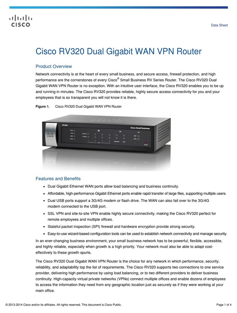 Cisco Small Business RV320 User manual