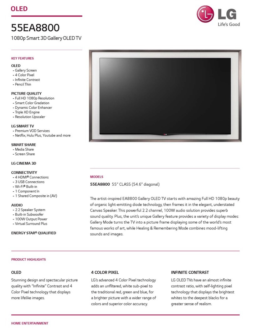 LG 55EA8800 Installation and operation manual