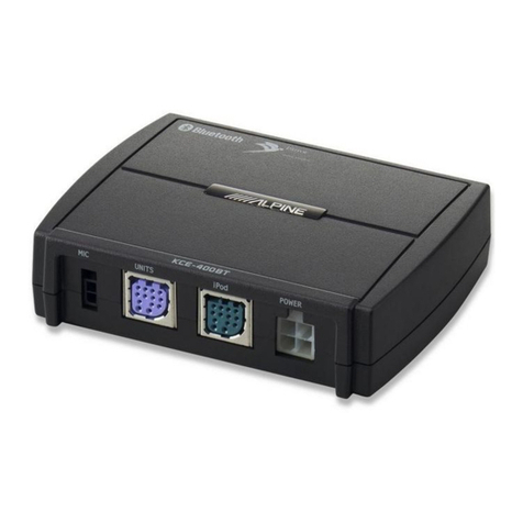 Alpine KCE-250BT User manual