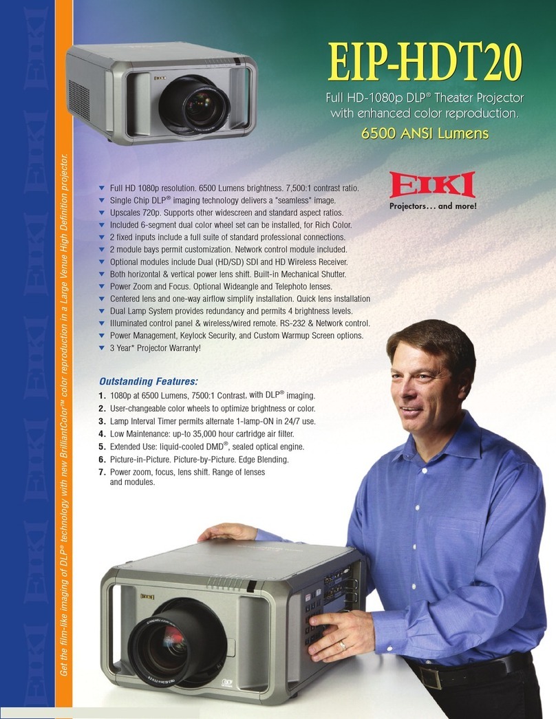 Eiki EIP-HDT20 Specifications