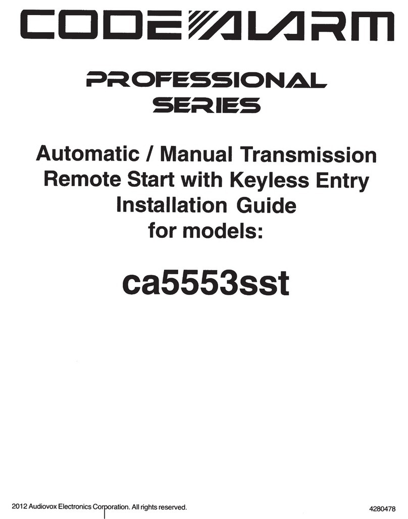 Code Alarm ca5553sst User manual