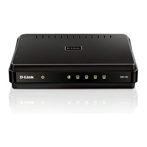 D-Link Ethernet Broadband Router DIR-100 User manual