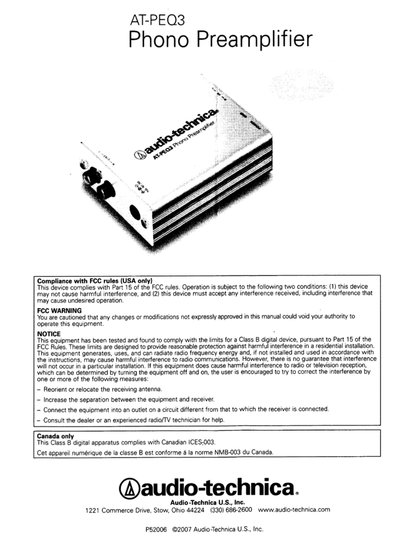 Audio Technica AT-PEQ3 Specifications
