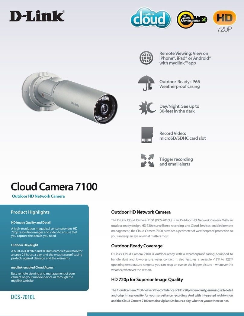 D-Link Cloud Camera 7100 DCS-7010L User manual