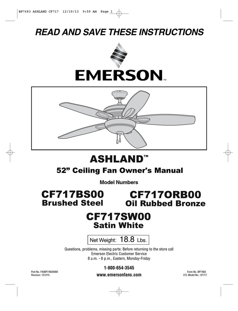 Emerson ASHLAND CF717BS00 User manual