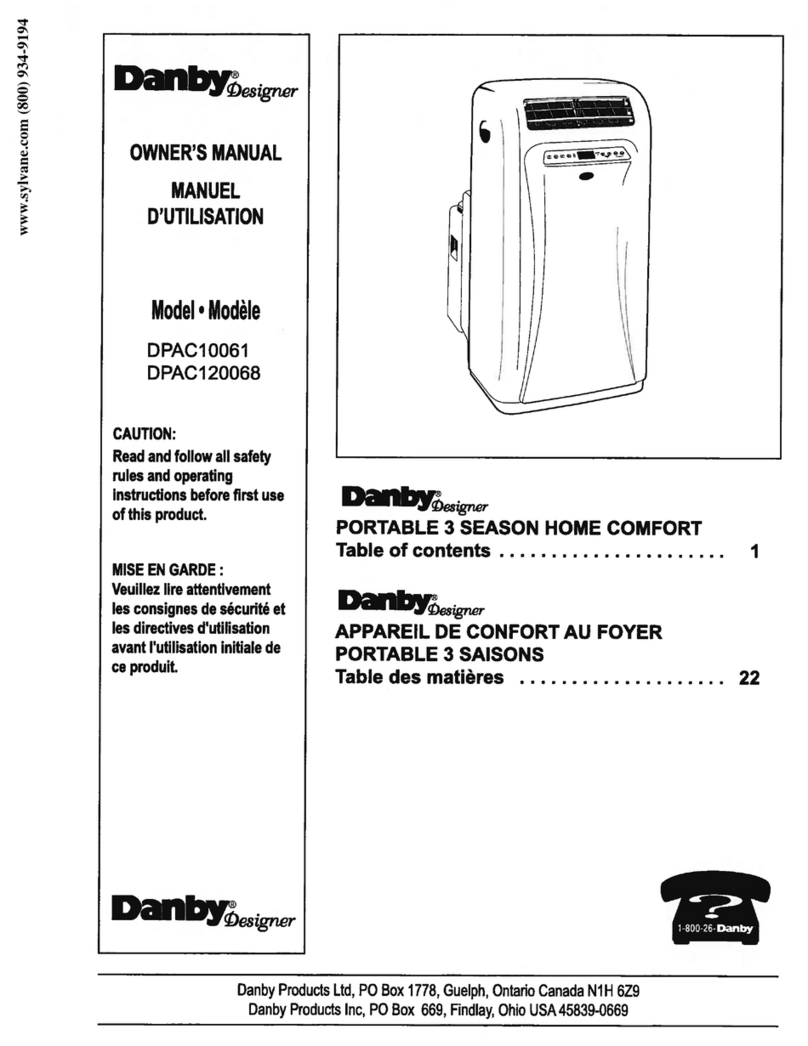 Danby Designer DPAC10061 owner's manual
