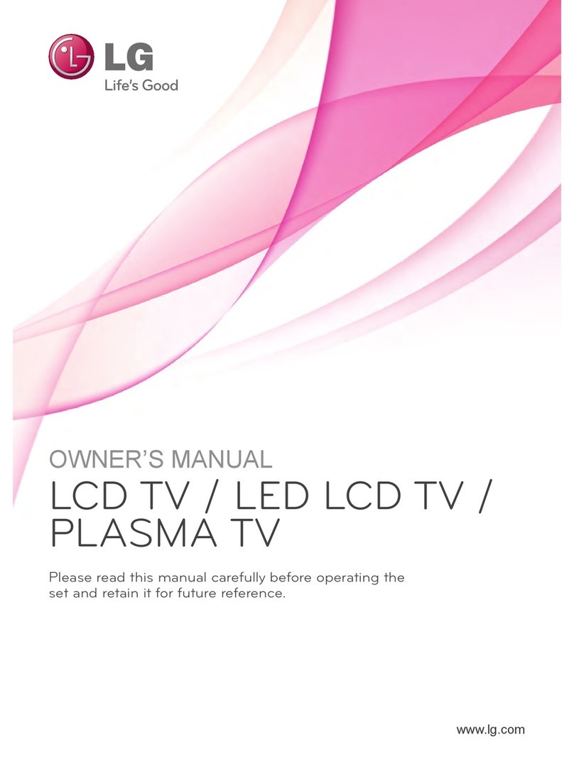 LG LED LCD TV / LCD TV / PLASMA TV User manual