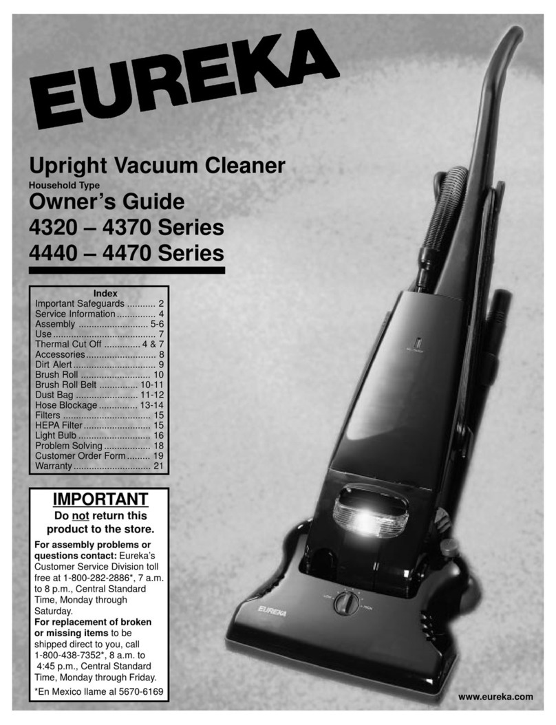 Eureka 4320 series owner's guide