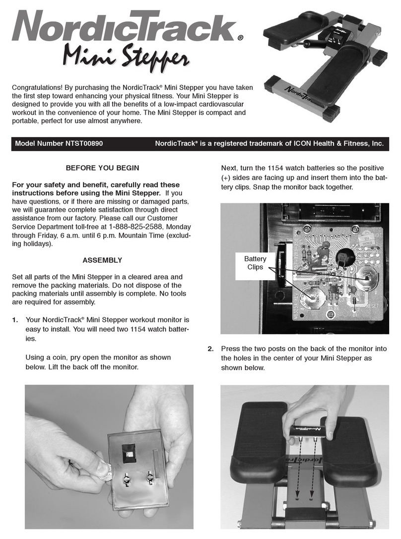 NordicTrack NTST00890 quick guide