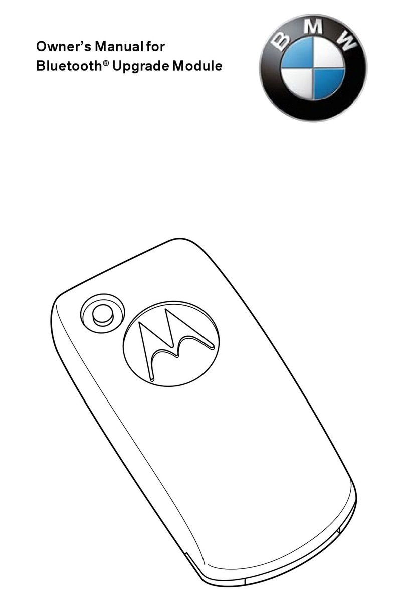BMW Bluetooth Upgrade Module User manual