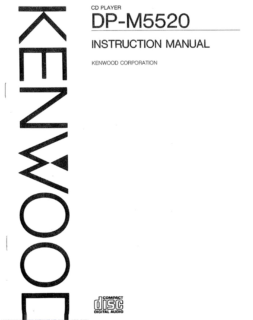 Kenwood DP-M5520 User manual Kenwood DP-M5520 User manual