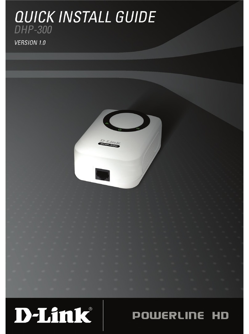D-Link Powerline HD DHP-300 User manual D-Link Powerline HD DHP-300 User manual