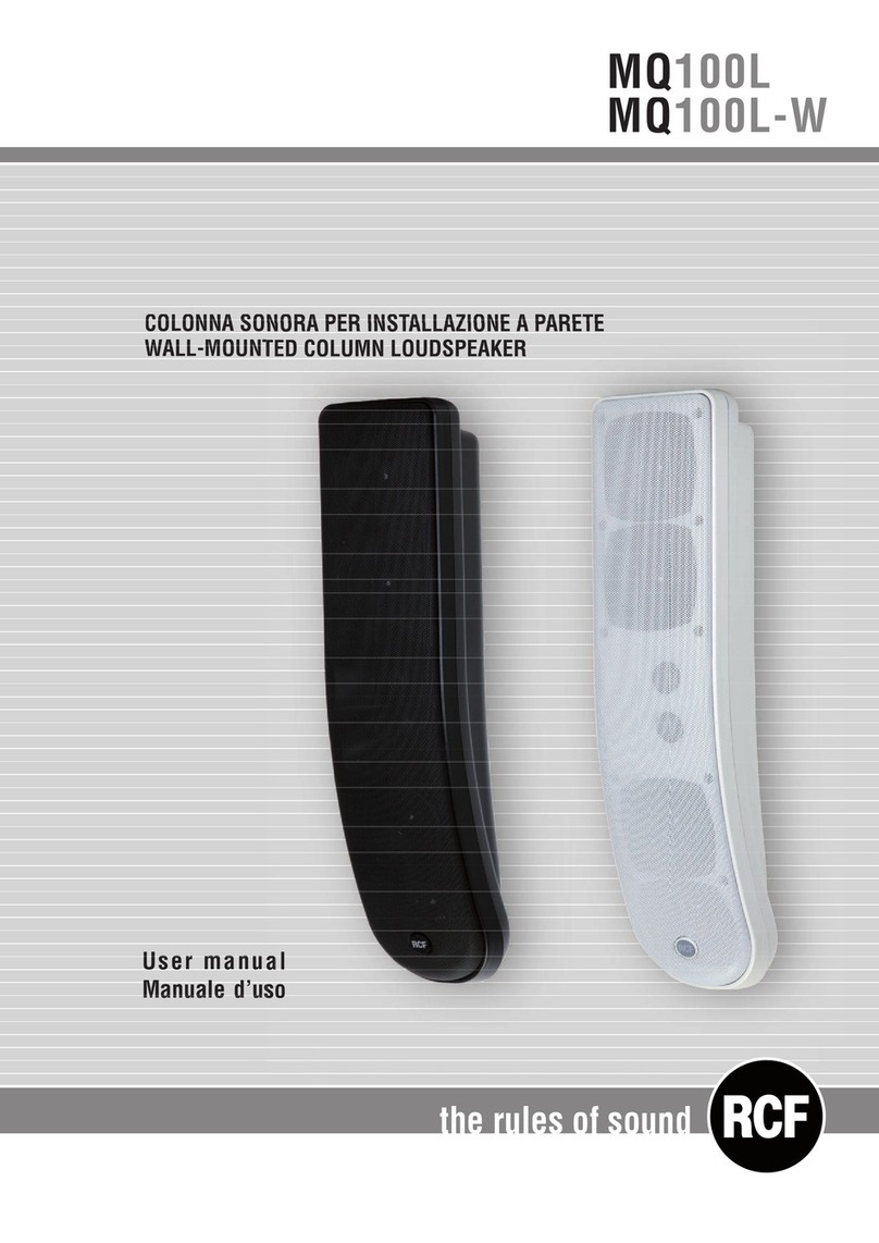 RCF MQ 100L-W User manual