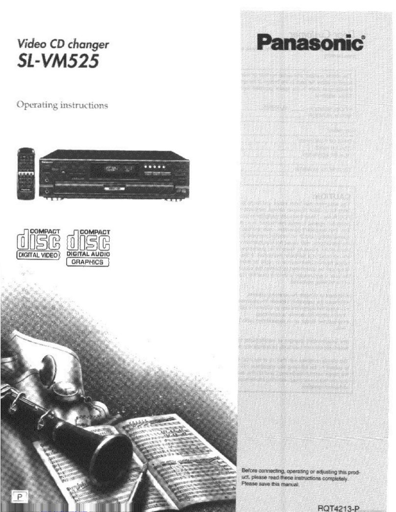 Panasonic SLVM525 - VID.CD.CHNG User manual