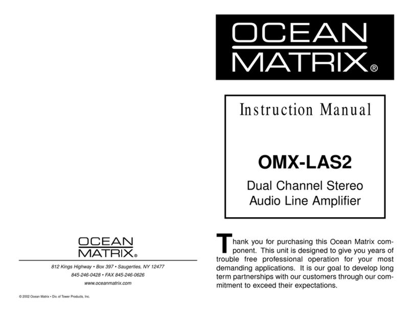 Ocean Matrix OMX-LAS2 instruction manual