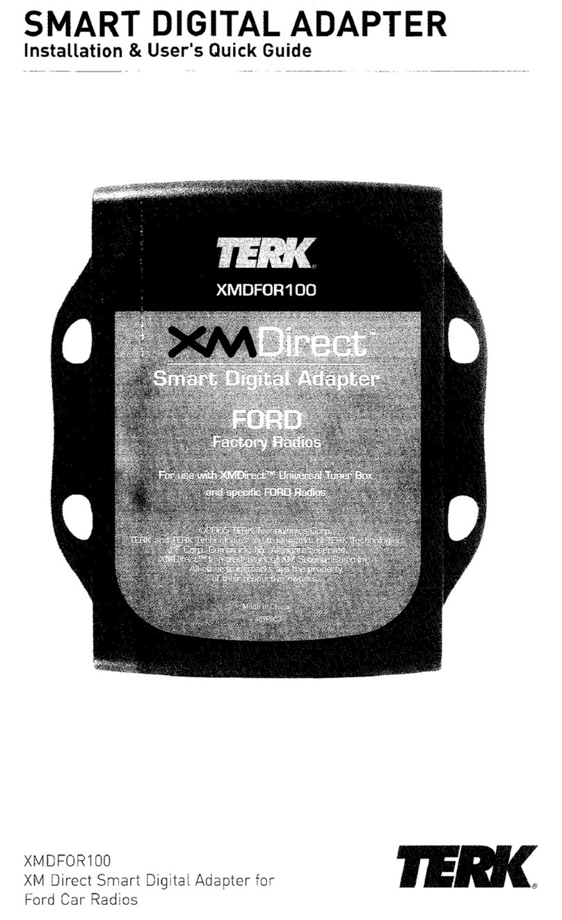 TERK Technologies XMDFOR100 Installation & user's quick guide