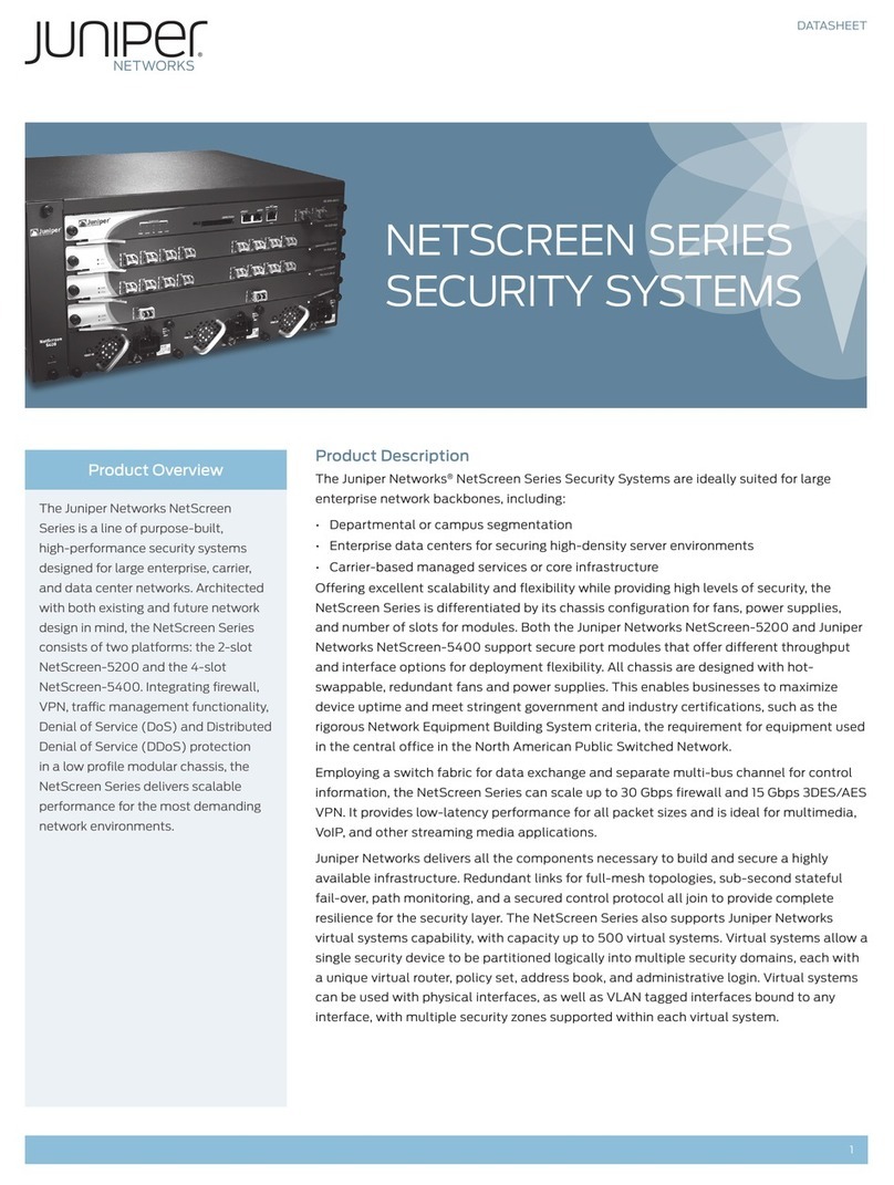 Juniper Netscreen-5200 User manual