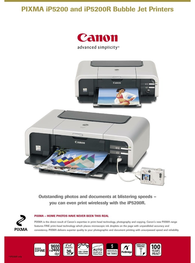 Canon Pixma iP5200 Series User manual